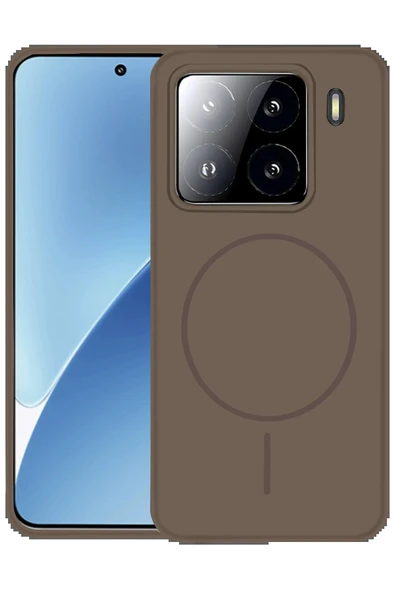 Xiaomi Mi 15 Pro Kılıf Jully Magsafe Kapak - Kahverengi-(5796) ürün görseli 1
