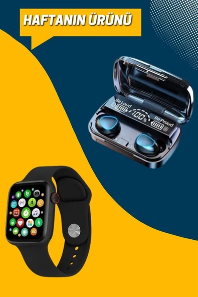 Kaliteli Akıllı Saat ve Kaliteli Bluetooth Kulaklık ANC Özelliği Uzun Pil Ömrü - Resim 5