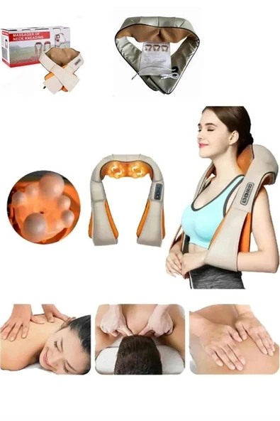 Rahatlatıcı Ovmalı Isıtmalı Boyun Bel Omuz Sırt Masaj Aleti Ve Masaj Cihazı - Resim 4