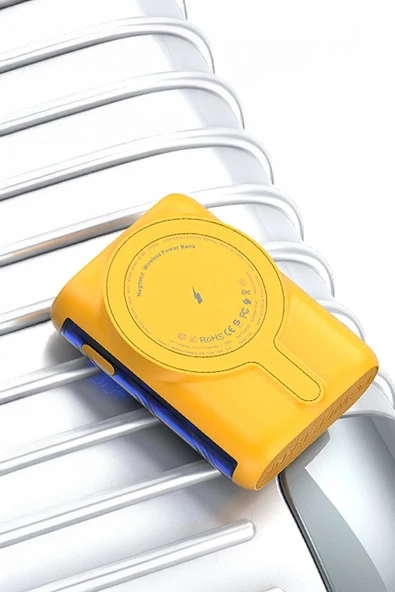 J31 10.000 mAh 20W PD Magsafe Powerbank - Beyaz-(5796) - Resim 2