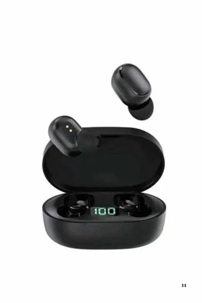 Kulaklık Dijital Göstergeli Bluetooth Bağlantılı Kablosuz Kulak İçi Mikrofonlu Dokunmatik Kontrol - Resim 4