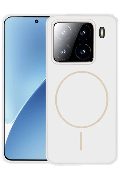Xiaomi Mi 15 Pro Kılıf Jully Magsafe Kapak - Beyaz-(5796) ürün görseli 1