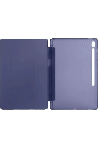 iPad Pro 11 (2024) Kılıf Kalemlikli Hugo Tablet Kılıfı - Lacivert-(5796) - Resim 4