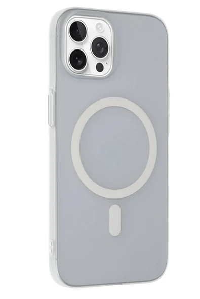 iPhone 15 Pro Tuna PC Slim Magsafe Kapak - Şeffaf-(5796) ürün görseli 1