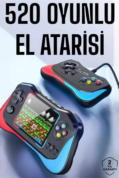 Gamepad Joystick Nostalji 500 Oyunlu 2 Li Atari Gamebox Oyun Konsolu Sup Atari - Resim 2