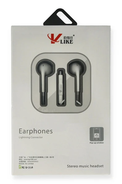 Vlike VK i7 Lightning Bluetooth Kablolu Kulaklık-(5796) ürün görseli 1