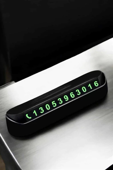 Araba Park Numaratörü Araç İçi Numaralık Değiştirilebilir Çevirmeli Mini - Resim 5