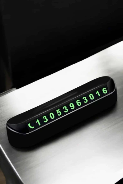 Araba Park Numaratörü Araç İçi Numaralık Değiştirilebilir Çevirmeli Mini - Resim 5