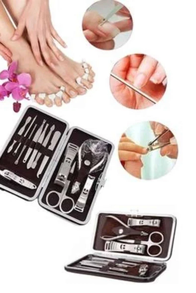 Tırnak Bakımı Tırnak Makası Profesyonel 12 Parça El Ayak Manikür Pedikür Seti - Resim 5
