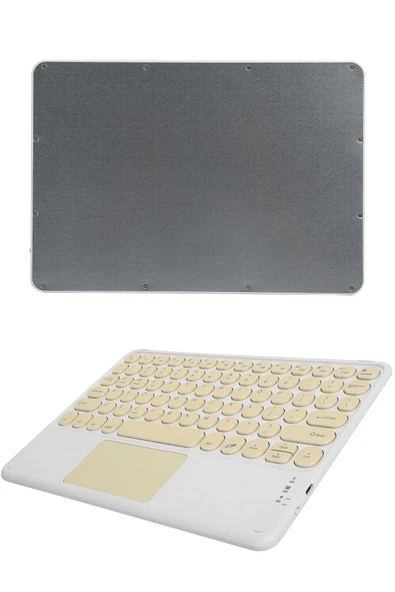 Touchpad Uyumlu Bluetooth Klavye Slim Kablosuz Wifi Q Klavye - Resim 5