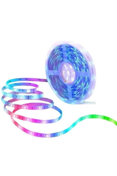 RGB Neon Şerit Led Lamba 10 Metre İç Mekan Tasarımına Uygun - Resim 2