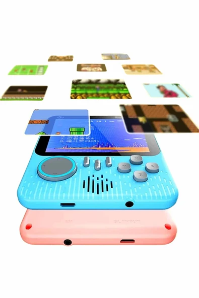 3.5 İnç Mini Atari Taşınabilir Oyun Konsolu 666 Adet Retro Oyun - Resim 2