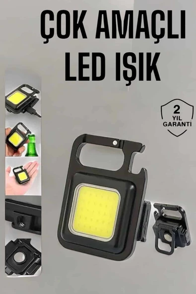 Kamp Işığı Çok Fonksiyonlu Taşınabilir Anahtarlık Kapak Açma Manyetik Özelliği ürün görseli 1