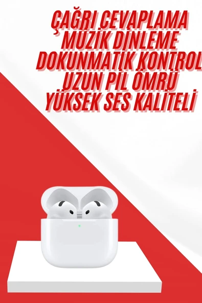 4.Nesil Bluetooth Kulaklık Yüksek Ses Kaliteli Dokunmatik Kontrol Özellikli - Resim 2