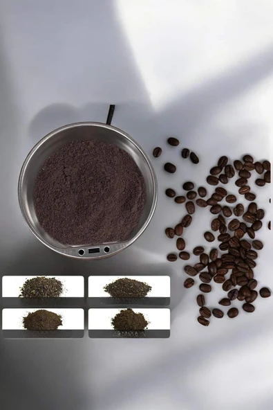 Kahve Ve Baharat Öğütücü Dayanıklı Paslanmaz Çelik Kolay Kullanım - Resim 3