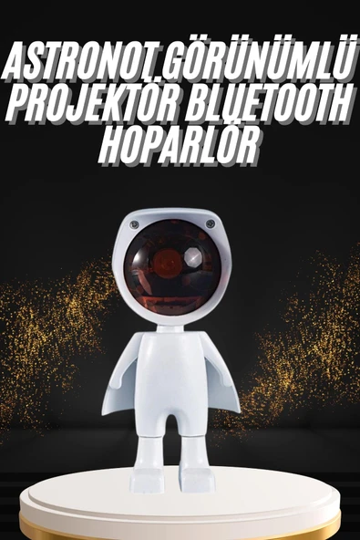 180 Derece Dönebilen Astronot Masa ve Gece Lambası Projektör ürün görseli 1