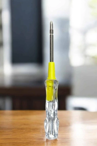 Test Cihazı Kontrol Kalemi Çift Başlıklı Şeffaf Elektrik Testi - Resim 2