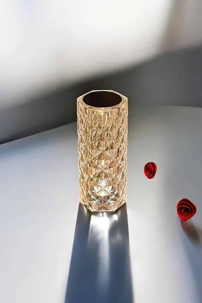 Kristal Dokunmatik Ve Kumandalı Masa Ve Gece lambası - Resim 3