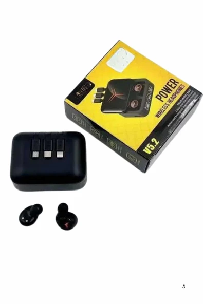 Kablosuz Bluetooth Kulaklık Powerbank Özellikli Göstergeli Hd Mikrofon - Resim 5