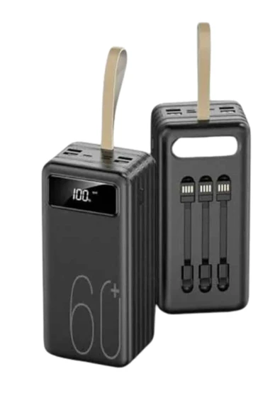 Hızlı Şarj 4 Çıkışlı Powerbank 60.000 Mah Taşınabilir Dijital Göstergeli - Resim 2