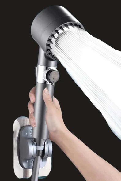 Yeni Nesil Duş Başlığı Paslanmaz Çelik Masaj Etkili Ergonomik Tasarım Su Basınçlı - Resim 3