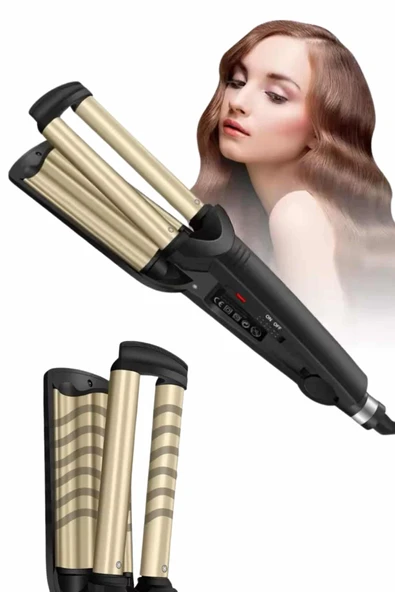 Profesyonel Seramik Kaplama Saç Şekillendirici Wag Maşa Isı Ayarlı - Resim 2