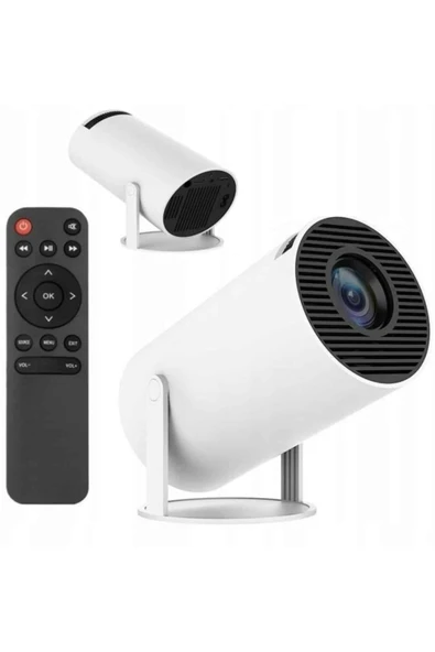 Sinema Projektörü Android HDMI USB WİFİ Ses Çıkışlı Ayaklı Projeksiyon Taşınabilir - Resim 3