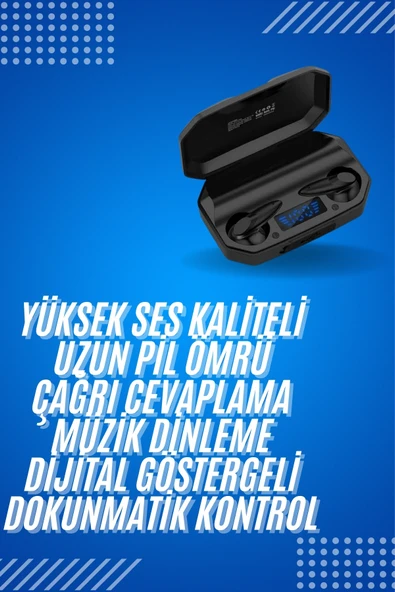 Rgb Işıklı Çift Mikrofonlu Siyah Profesyonel Oyuncu Kulaklığı Kablosuz Kulakiçi - Resim 2