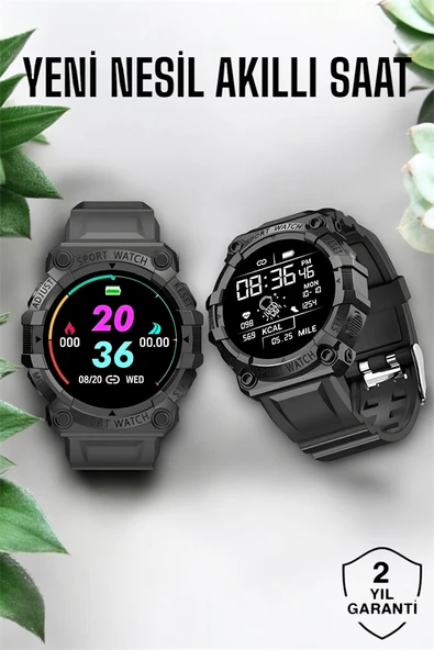 Bluetooth 5.0 Destekli Çok Fonksiyonlu Yeni Nesil Akıllı Saat - Resim 2