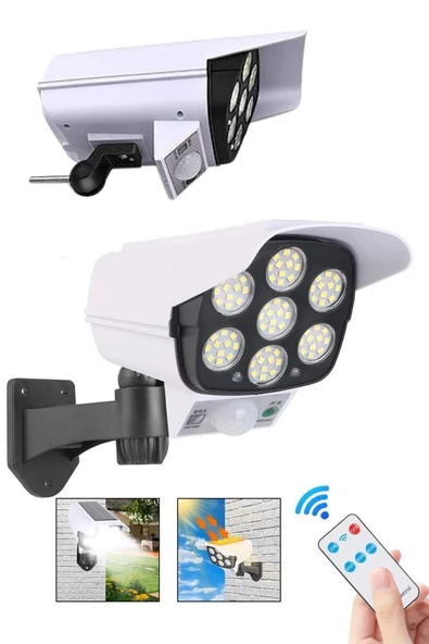 LED Lamba-Güneş Paneli Destekli Uzaktan Kumandalı Solar LED Lamba - Resim 4