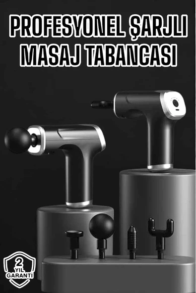 Masaj Aleti Masaj Tabancası Darbeli Şarjlı Kas Ve Vücut Ağrıları İçin ürün görseli 1