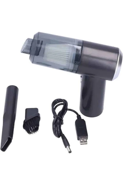 Vakumlu Araç İçi Süpürge Taşınabilir Pratik Şarjlı Temizlenebilir - Resim 4
