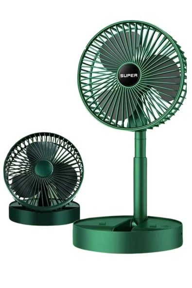 Katlanabilir Usb Şarjlı Masaüstü Soğutucu Mini Fan Telefon Tutucu - Resim 3