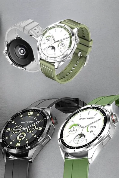 Akıllı Saat Sesli Görüşme Titreşimli Nabız Sensörlü Spor Modları - Resim 4