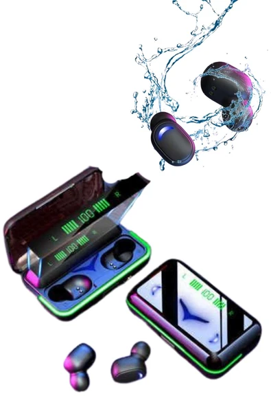 Extra Bass Kablosuz Kulaklık Işıklı Bluetooth Kulaklık Powerbank Özellikli - Resim 2