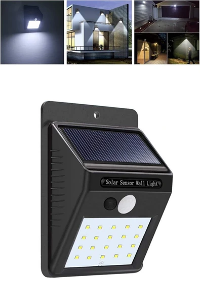 Solar Dekoratif Lambası Sensörlü Led Işık Bahçe Aydınlatma - Resim 2