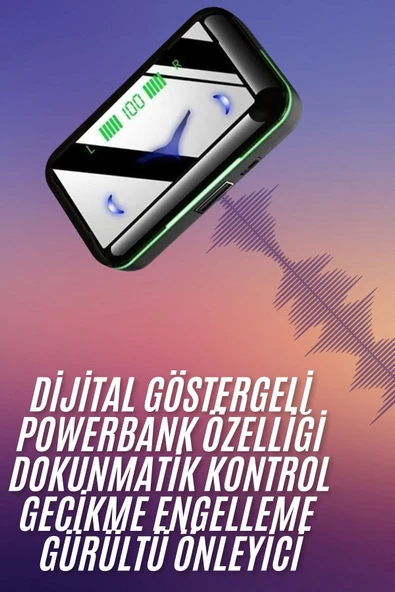 Extra Bass Kablosuz Kulaklık Işıklı Bluetooth Kulaklık Powerbank Özellikli ürün görseli 1