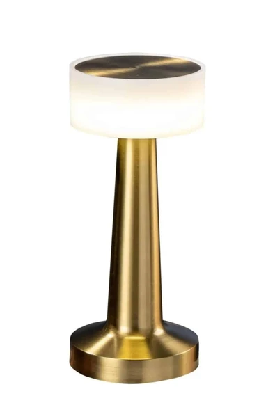 Kablosuz Renkli Masa ve Gece Lambası Altın Rengi Dokunmatik Led Lamba - Resim 3