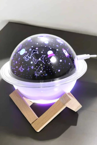 Hava Nemlendirici Projeksiyon Görünümlü USB Bağlantılı Aromaterapi - Resim 3