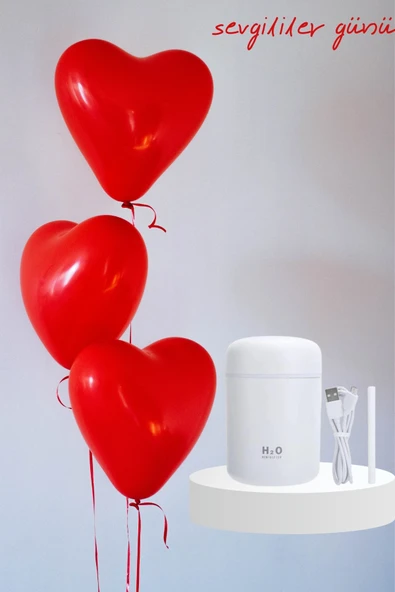 Sevgiliye Hediye Led Işıklı Hava Nemlendirici USB Şarjlı Sevgiliye Özel - Resim 2