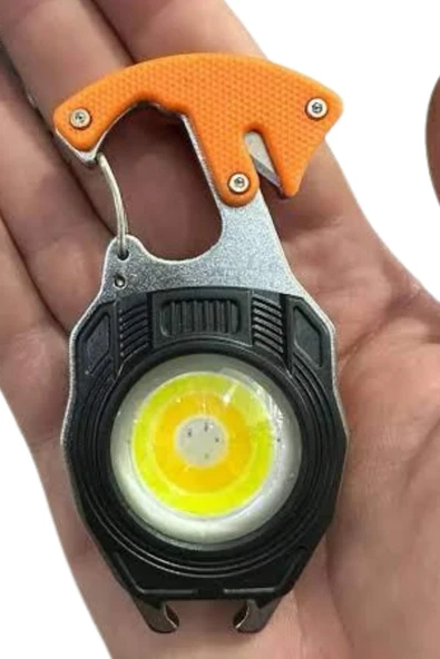 El Feneri LED Anahtarlık Çok Fonksiyonlu Mini Çakmak Özellikli - Resim 2