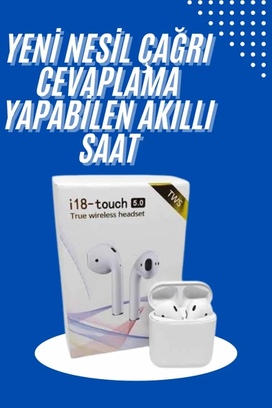 Yeni Nesil Çift Mikrofonlu Dokunmatik Kablosuz Bluetooth Kulaklık ürün görseli 1