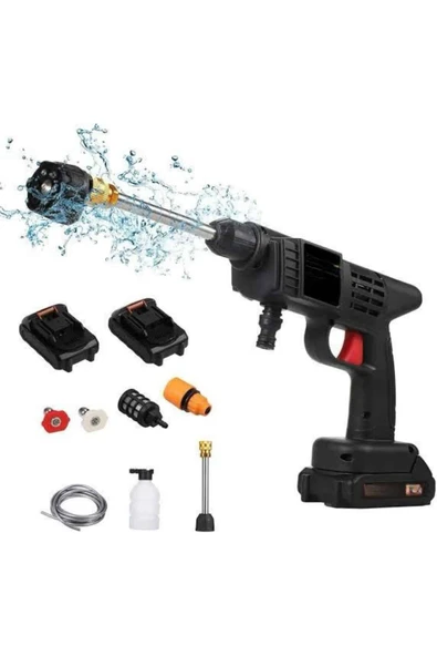 Bahçe Sulama Tabancası Makinesi Yüksek Basınçlı Akülü Yıkama Makinesi - Resim 3
