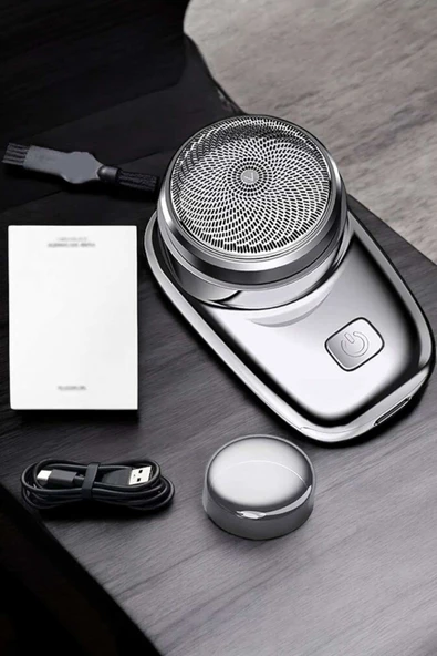 Seyahat Tipi Tıraş Makinesi Taşınabilir Kablosuz Mini Paslanmaz Çelik - Resim 5