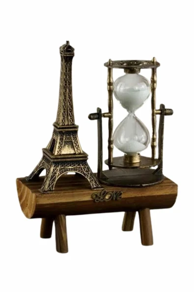Eyfel Kuleli Kum Saati Dekoratif Hediyelik Eşya Retro Eyfel Kulesi - Resim 5