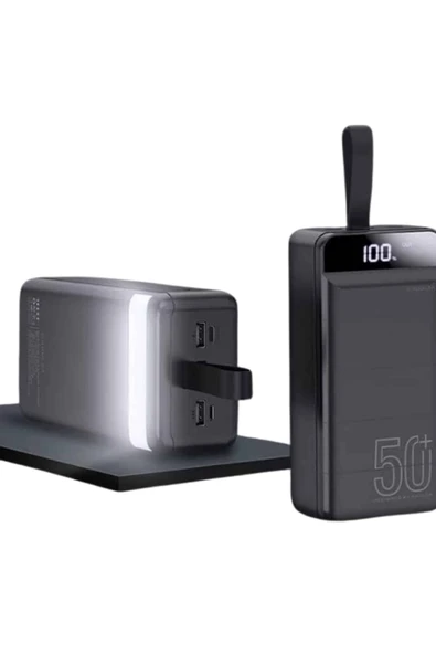 Powerbank Çoklu Şarj Girişi 50.000 Mah Taşınabilir Dijital Göstergeli - Resim 3