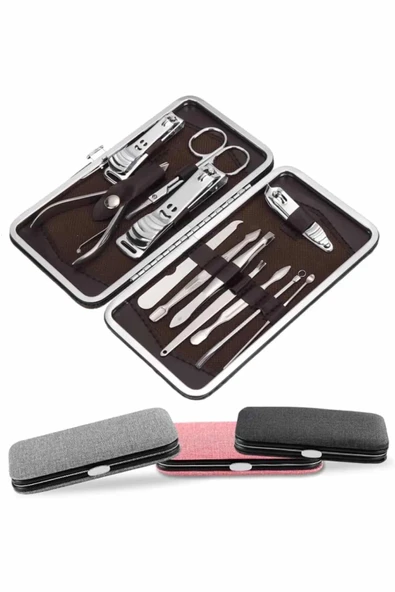 Tırnak Bakımı Tırnak Makası Profesyonel 12 Parça El Ayak Manikür Pedikür Seti - Resim 2