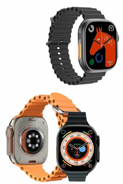 2025 Model Akıllı Saat Çift Kordon Ios Ve Android Arama Cevaplama Sesli Asistan - Resim 5