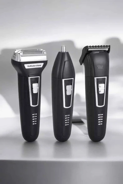 3 Başlıklı Profesyonel Tıraş Makinesi - Resim 3