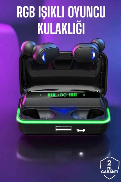 Bluetooth Kulaklık Powerbankli Yüksek Ses Kaliteli Şarj Göstergeli ürün görseli 1